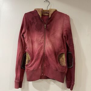 Eleven Eleven Vintage Womens Hooded Zip Up Jacket 90's